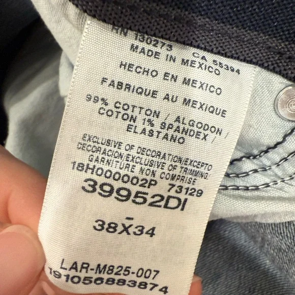 Wrangler Men's Straight Fit Denim Jeans Size 38x34 - Picture 6 of 7